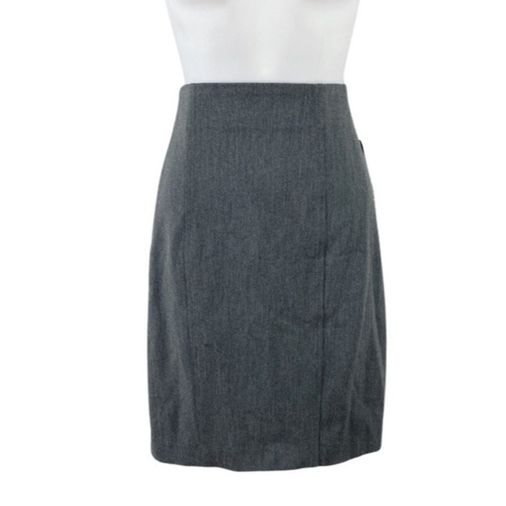 NWT Express charcoal gray high waist pencil skirt 2 XX6